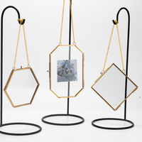 Métal Transparent 4x6 mariage décor à la maison étagère suspendue forme carrée cadre Photo