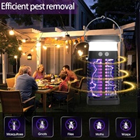 OTHC ZSJ-071 Solar LED-lamp voor buiten, insectenverjager, muggenvanger, IP65, oplaadbaar voor tuin, camper, kantoor