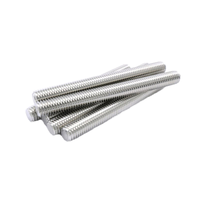 DIN975 Stainless Steel Metric Trapezoidal Lead Screw Threaded Rod Acme 1 Inch Welding Threaded Stud Bolt M10 M20 Threaded Rods