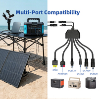 Panneau solaire bifacial pliable ETFE 220W 24V avec sortie MC4 pour stockage d'énergie mobile et alimentation électrique