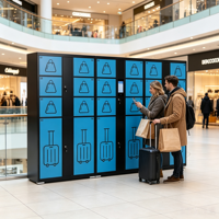 Casier de rangement électronique intelligent pour bagages, système de casiers intelligents, armoire de stockage de bagages en libre-service, produit très demandé