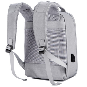 15.6" Large Waterproof Eco-Friendly Nylon Softback <b>Laptop</b> <b>Backpack</b> with Arcuate Shoulder Strap Zipper Closure Business Style - Product Image 5
