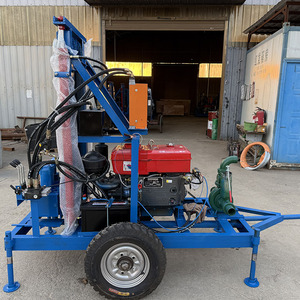 Trivella Rotante Portatile con Motore Diesel per Pozzi d'Acqua, Profondità 100m, in Vendita - Product Image 4