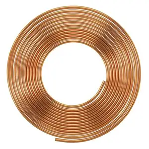 3/8 ''Inci Diameter Refrigeration Tembaga Tube Coil