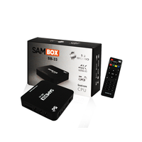 Télécommande d'apprentissage personnalisée en gros SAMBOX SB-33 KM22 4K 2Go 16Go SAMSAT Hostrong pour boîtier TV LED LCD Smart HD