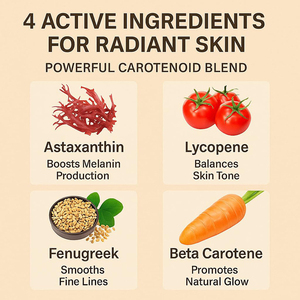 Capsules Antioxydantes pour la Santé de la Peau : Lycopène, Astaxanthine, Aide au <span class=keywords><strong>Bronzage</strong></span> pour un Teint Plus Foncé, Produit de Beauté pour Adultes, Soutien Immunitaire - Product Image 3