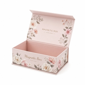 Boîte cadeau magnétique de style livre haut de gamme avec impression de logo personnalisé, emballage rigide en papier de luxe pour les marques de cosmétiques, de vêtements et de cadeaux - Product Image 4