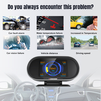 Konnwei Kw206 Obd2 Velocímetro Head-up Display para Auto, OBD2 HUD, Herramienta de Diagnóstico con Actualización de Software Gratuita