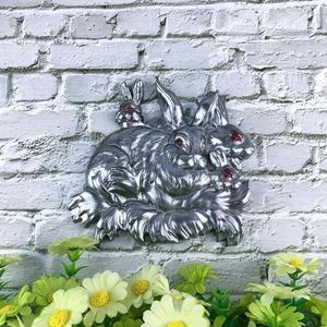 M43578 Adornos <span class=keywords><strong>de</strong></span> Pared con Forma <span class=keywords><strong>de</strong></span> Conejos, Molde <span class=keywords><strong>de</strong></span> Silicona para Colgar en la Pared - Product Image 2
