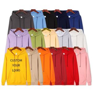 Sudadera con capucha de algodón personalizada con logo estampado, de lujo, informal, unisex, de forro polar, bordada, de gran gramaje, lisa, para hombre, otoño - Product Image 2