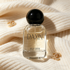 50ml Sloped Shoulder Cylindrical Premium <strong>Glass</strong> Perfume Bottle Elegant <strong>Glass</strong> <strong>Container</strong> for Luxury Fragrance Display - Product Image 2