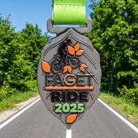 Médailles de sport personnalisées pour le cyclisme VTT, en alliage de zinc émaillé en forme de feuille 3D, souvenir de victoire de course forestière