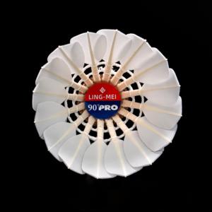 LING MEI 90PRO BWF (12 pièces) Volants de badminton en plumes d'oie, vente en gros, volants de badminton LING MEI 90 PRO pour les tournois - Product Image 2