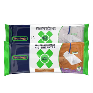 MUZWIPES Lot de 10 lingettes humides jetables carrées <span class=keywords><strong>pour</strong></span> le <span class=keywords><strong>sol</strong></span>, échantillon gratuit, style moderne, personnalisable - Product Image 1