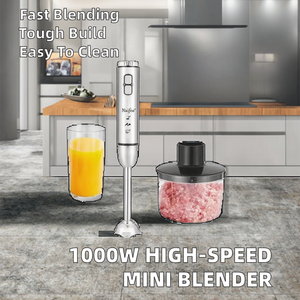 Batidora de Mano Portátil de 1000W, Mini, de Alta Velocidad, 4 Cuchillas, 2 Velocidades, Fácil de Limpiar, Motor Completo, Botón de Encendido, Multifuncional, para el Hogar - Product Image 5