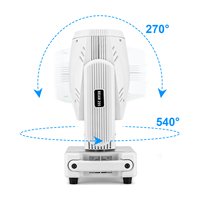 Projecteur à tête mobile blanc 295W 14R Beam DMX512 RGBW IP33 avec ampoule halogène pour éclairage de scène