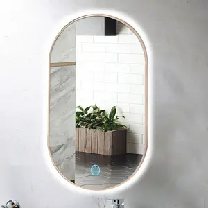 Sıcak satış Elegan işıklı Oval Led ayna banyo Led ayna Led ayna makyaj