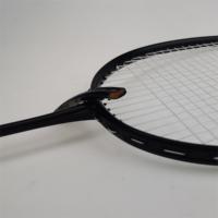 TY Raquette de badminton personnalisée légère et souple en fibre de carbone tressée de haute qualité avec noyau en mousse et poignée en PU pour enfants et adultes