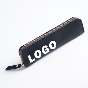 Borsa da penna portatile compatta in pelle sintetica, custodia per studenti e uomini, custodia protettiva femminile - Product Image 1