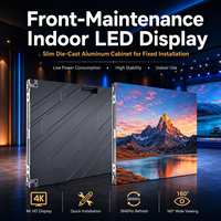 Layar LED Tetap Dalam Ruangan P1.25 Ultra HD Perawatan Depan untuk Dinding Video Ruang Kontrol Pusat Komando, Refresh Rate Tinggi HD
