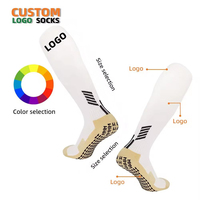 Chaussettes de football antidérapantes pour jeunes enfants, compression légère, protection, logo personnalisé, vente en gros pour garçons