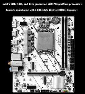 Jginyue H610M-D cộng với wifi Bo mạch chủ <span class=keywords><strong>DDR4</strong></span> Hỗ trợ Intel 12th/13/14th Gen lga1700 PC chơi Game máy tính để bàn sata ổ cứng 64 GB - Product Image 5