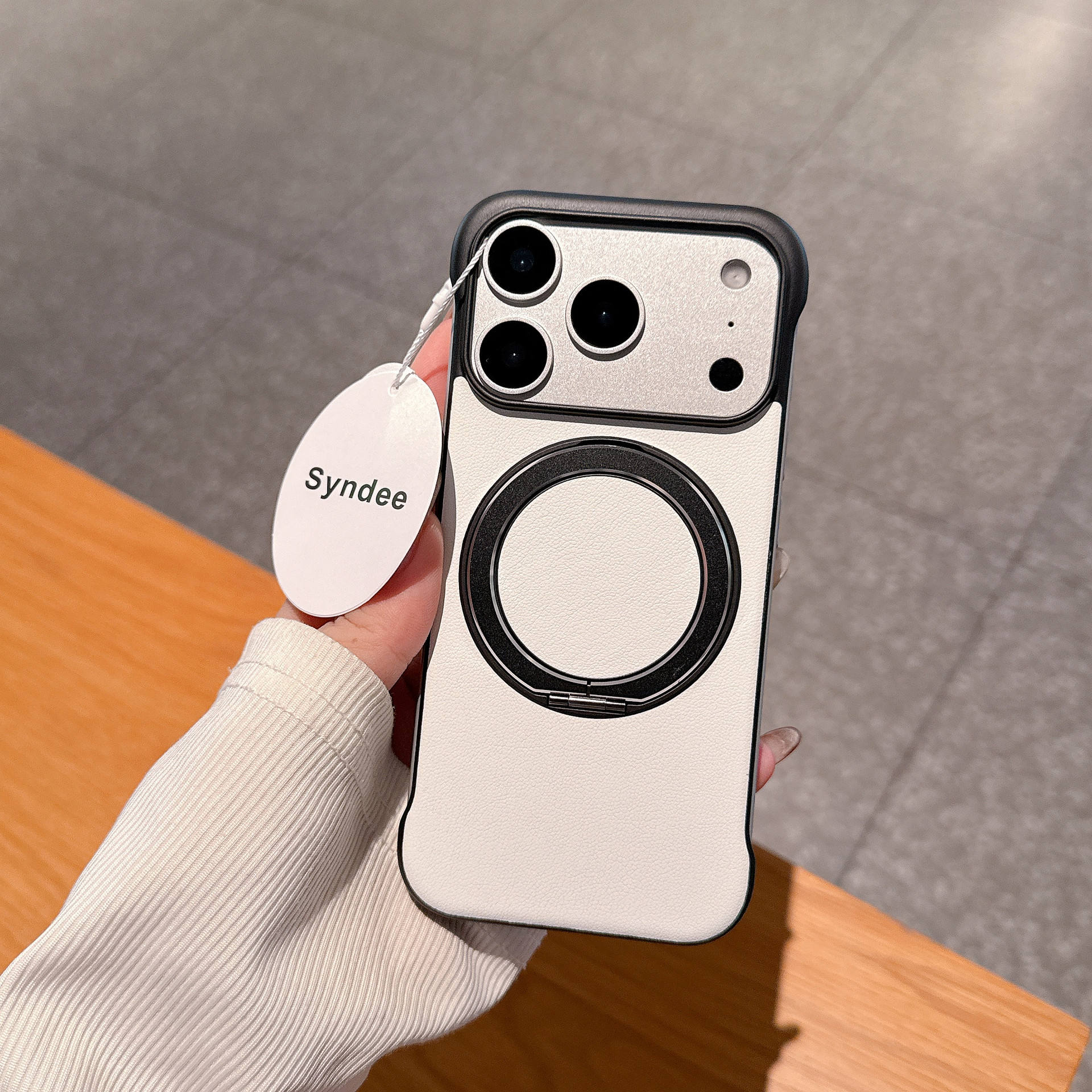 Coque de support de peau sans cadre, blanc panda