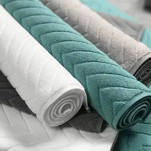 Cotton Tắm Mat t3lc thấm nước sàn Mat hộ gia đình máy có thể giặt lớn phòng tắm chân khăn và tắm Thảm mat