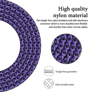 <b>USB</b>-<b>C</b> Braided Fast Charging Cable 3-Pack, 6ft Car Cord for iPhone 17/16/15 Pro Max & Samsung Galaxy S24/S23/A54 - Product Image 3