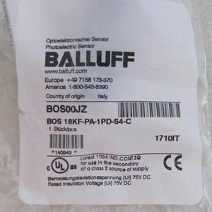BOS18KF-PA-1PD-S4-C BOS00JZ PLC BOS18KF-PA-1PD-S4-C BOS00JZ ของแท้ของใหม่ - Product Image 1
