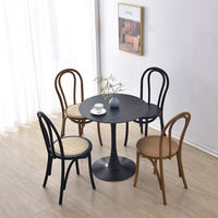 Chaise Thonet classique moderne en bois massif, mobilier de restaurant durable, ensemble de 10 pièces pour salle à manger, style café, pour hôtels, usine