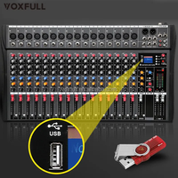 Console de mixage audio numérique professionnelle Voxfull CT16 16 canaux avec alimentation fantôme 48V