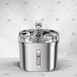 Distributore d'<span class=keywords><strong>Acqua</strong></span> Automatico per Gatti, Lussuoso e Moderno, con Flusso Continuo, in Acciaio Inossidabile, Impermeabile - Product Image 3