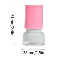 Matériel de fabrication de tampons flash ronds de 28 mm en gros, coque de tampon de professeur à motif de dessin animé, tampon de récompense pour enfants et d'encouragement pour les élèves