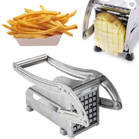 Coupe-pommes de terre manuel en acier inoxydable, machine à découper les légumes et les frites, outil de cuisine domestique pour couper en dés
