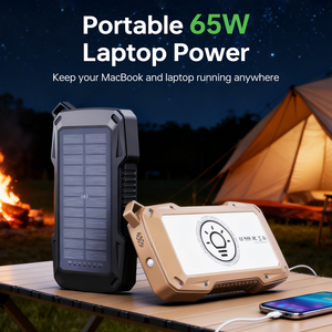 Banco de Energía de Seguridad de Última Generación, el Primero del Mundo, 50000mAh 65W PD, con Sensor de Movimiento, Alarma y <span class=keywords><strong>Carga</strong></span> Solar para Camping - Product Image 4