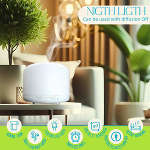 Difusor de Aceites Esenciales Ultrasónico Portátil USB sin Agua, Humidificador de 500 ml para Habitaciones Grandes, Venta al por Mayor - Product Image 4