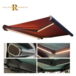 Auvent rétractable mural électrique tenant l'auvent d'ombrage en aluminium cassette complète auvent motorisé boîte complète auvent extérieur - Product Image 6