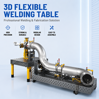 Banc de travail de soudage 3D robuste, plateforme de soudage en acier perforé de haute précision pour l'assemblage industriel