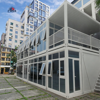 Maison de conteneur modulaire détachable de 20 pieds et 40 pieds à assemblage rapide personnalisé bon marché comme dortoir de camp de travailleurs