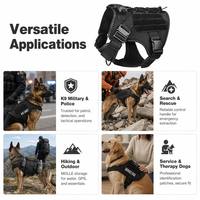 Ensemble Harnais et Gilet pour Chien en Polyester Certifié CE, Imprimé Chien Cartoon, Double Face, avec Sangle Poitrail et Décoration Foulard – Vente en Gros