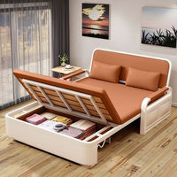Sofá Cama Seccional Moderno y Elegante, No Inflable, Expandible, con Almacenamiento, Diseño Plegable, para Dormitorio, Hotel, Sala de Estar