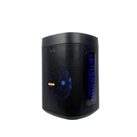 Haut-parleur Karaoké 8 pouces 60W avec micro filaire LED RGB et écho pour téléphone portable, utilisation extérieure, fêtes de famille et mariages