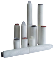 Cartouche filtrante plissée 2,5*10, membrane PP, élément filtrant plissé pour le traitement de l'eau, filtration fine