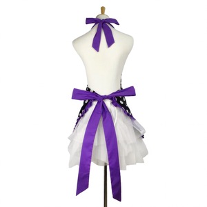 Cute Retro Polka Dot <b>Apron</b> With Pockets Adjustable Waist Daily Use Red Pink Yellow Green Purple Color Options - Product Image 2