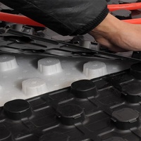 Panneau en mousse EPS en forme de champignon pour chauffage par le sol hydronique, imperméable, pour la construction résidentielle, système de tuyauterie PEX, fourni par l'usine