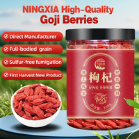 Baies de Goji Premium du Ningxia, Première Récolte, Grandes Tailles, Séchées, Rouges, Douces, Vente en Gros Direct Usine pour Cuisine, Thé et Boissons