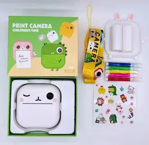 Детская камера с термопечатью, игрушки для девочек, детские цифровые камеры, милая мультяшная HD мгновенная печать, мини-камера