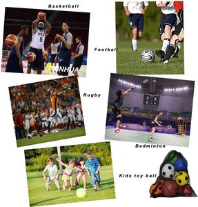Borsa a Rete con Coulisse e Tracolla Regolabile <span class=keywords><strong>per</strong></span> Attrezzatura Sportiva, Calcio e Nuoto - Product Image 4