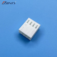 Conector de Cabezal PCB JINDA de 4 Pines con Paso de 2.54mm, Tipo Wafer, PA66 250V, Latón con Recubrimiento de Estaño, Conector Hembra de Cable a Placa